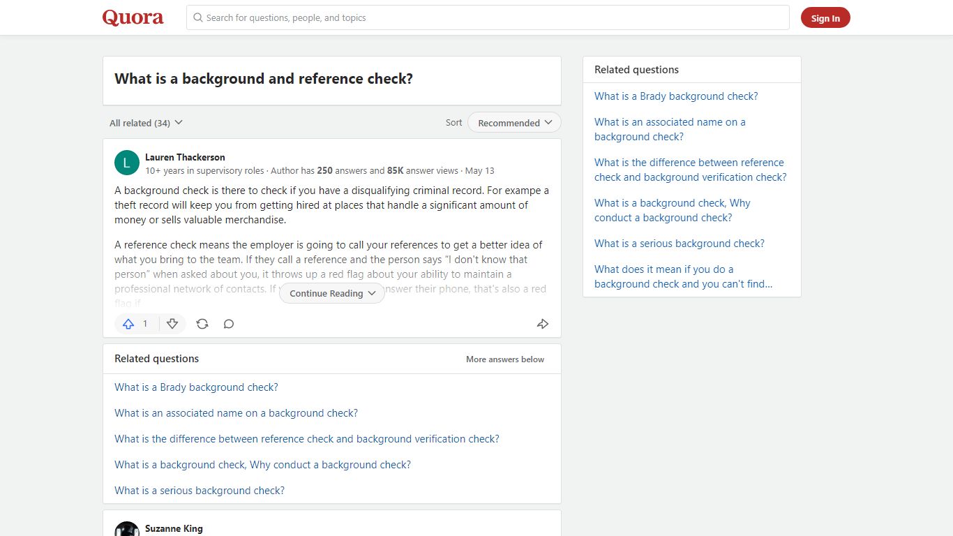 What is a background and reference check? - Quora